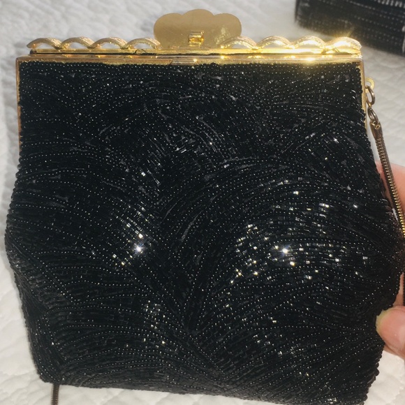 Evening Beaded Purse Magid in beautiful condition clean beaded w/ gold accents
